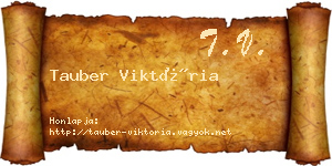 Tauber Viktória névjegykártya